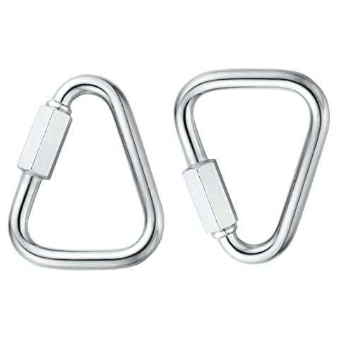 Delta Quick Link Triangle Locking Carabiner 3/8" M10 10MM 2PCS Cover