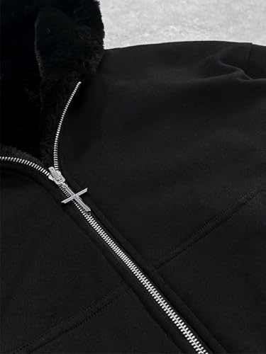 Vintage Leopard Print Jacket Y2k Reversible Zip Up Jacket Baggy Long Sleeve Hoodie Grunge Streetwear Unisex3