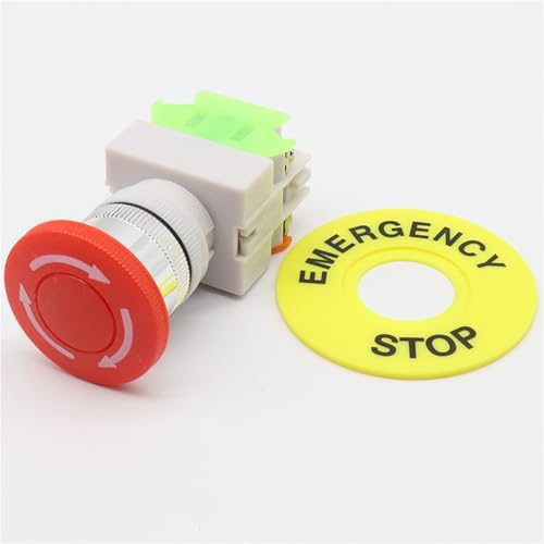 Interrupteur bouton d'arrêt d'urgence 1NO 1NC DPST AC 660V - 3