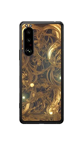 ClearView(NAr[) Sony Xperia 5 IIIp vg w ی tB ̖͗liGold threadj