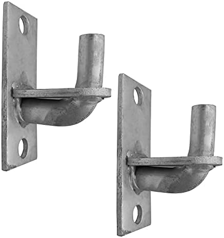 ZUIWAN 2 Pack Heavy Duty Stainless Steel Wall Mount Flat Back Gate Hinges,Outdoor Chain Link Fence Post Gate Hinge with 5/8 Hinge Pin (Screws Not Included)