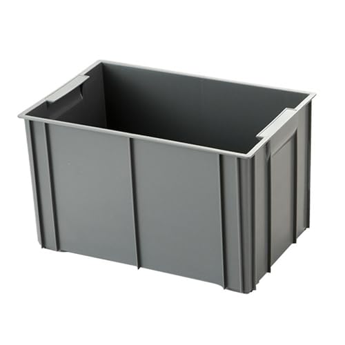 Boîte utilitaire empilable en PP robuste avec poignée ergonomique grise - 5