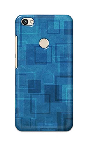 Image of Printed Hard Back Cover Case for Mi Redmi Y1 Back Cover (Plain Azure Blue) -1302