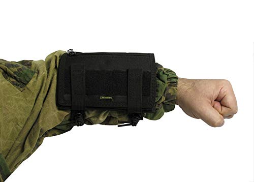 MOLLE Tactical Tasche Schutzhülle für Karte Tactical Papper auf Arm Tablet Hand, schwarz Cover