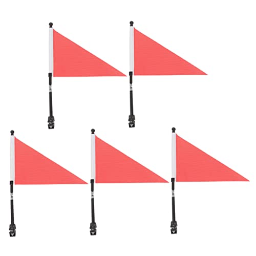 GALPADA Warning Bicycles Handlebar Flag 5 Sets Boys and Girls Bike Handlebar Flags for Boys and Girls