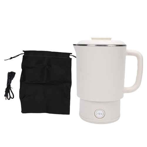 Tetera eléctrica portátil Focket acero inoxidable 600ml miniatura 6