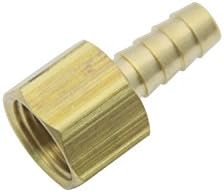 LTWFITTING Brass BSP Fitting Coupler/Adapter 3/8-Inch Female BSPP x 8mm Hose Barb(Pack of 5), 3/8" Female BSPP x 5/16"(8mm) Hose