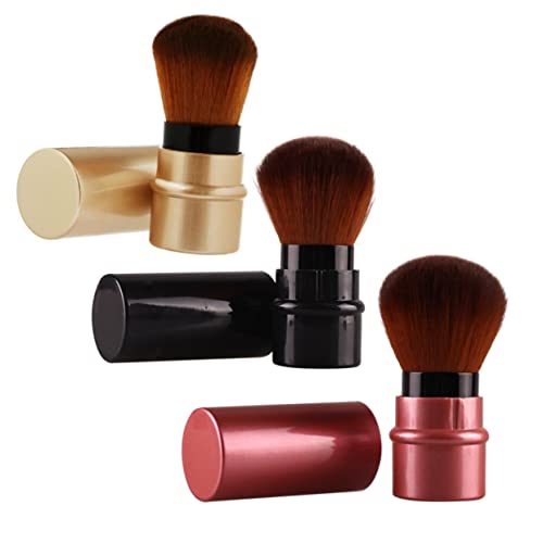 Didiseaon Professional Makeup Brush Set 3pcs Retractable Brush Set Foundation Applicator Makeup Tool Foundation Cosmetic Tools