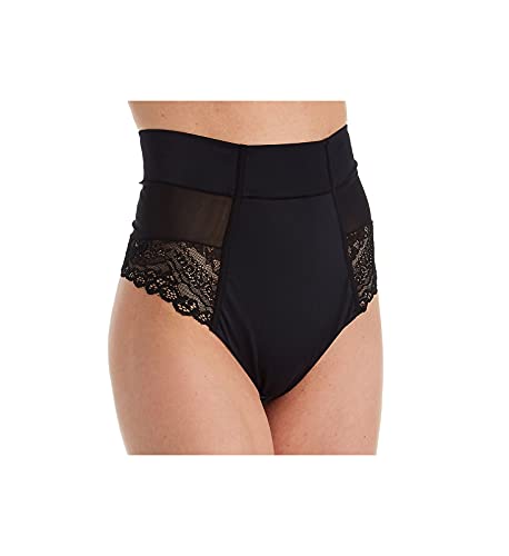 Squeem - Brazilian Flair, Women's Slimming Mid Waist Lace Brazilian Panty