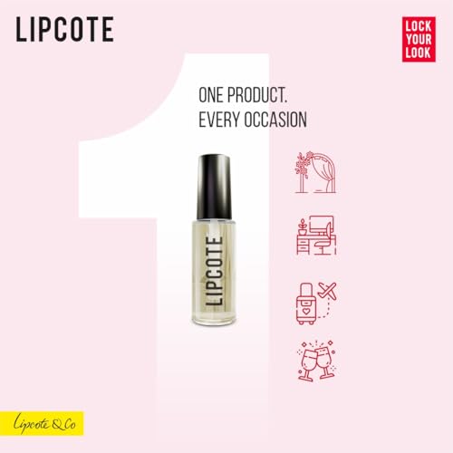 Image of Lipcote Lipstick Sealer | Smudge-Proof, Waterproof & Transfer-Proof Lip Top Coat | Long-Lasting 8-12 Hrs | Works on Any Lipstick | Original UK Formula | 6.5ml