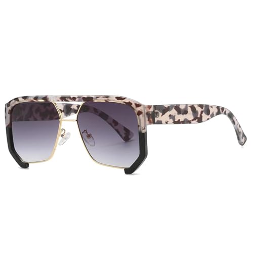 Lunettes de soleil vintage UV400 C6HawkGrey pour homme et femme