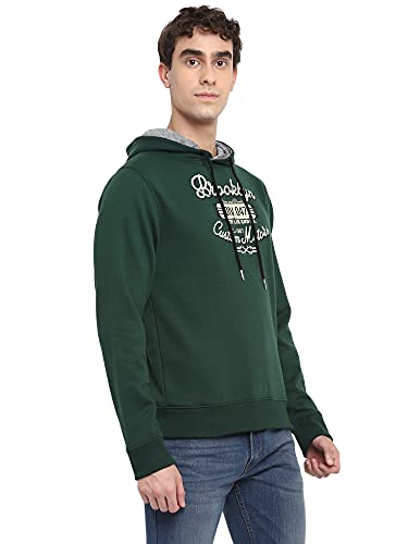 Image of Deniklo Mens Polyester Hooded Neck Sweatshirt