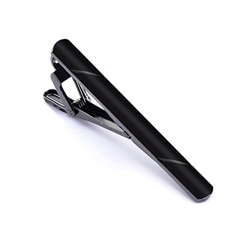 Image of 1 /2 /3Pcs Tie Clips for Men Black Tie Bar Clip Set for Regular Ties Necktie for Wedding Anniversary Business Best Gift Skiny Necktie Meeting Gold Black Long(2.28 inch*0.24 inch) Short (1.69 inch*0.24 inch)