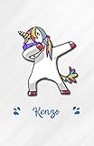  Kenzo A5 Lined Notebook 110 Pages: Funny Blank Journal For Personalized Dabbing Unicorn Family First Name Middle Last. Unique Student Teacher Scrapbook/ Composition Great For Home School Writing