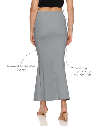 Image of Women's Saree Silhouette I Saree Shapewear Flare Petticoat for Women, Lycra Cotton Blended, Petticoat, Skirts for Women, Shape Wear Dress for Saree