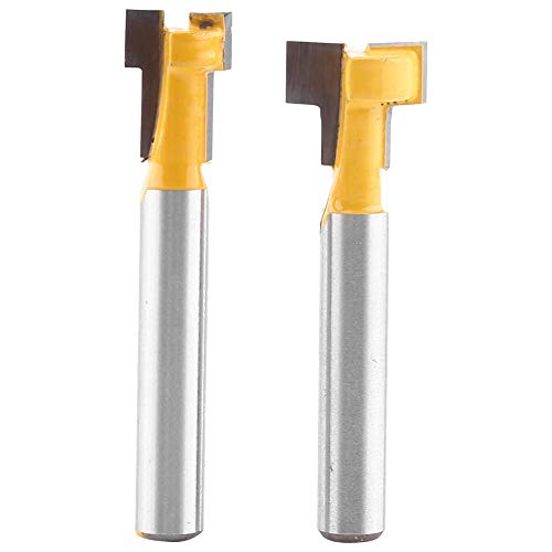 Woodworking Cutter, T-Slot Router Bit, Woodworking Milling Cutter Trimmer Bit, Used for Slotting Pine Wood, Thin Wood Boards and Other Soft Wood Materials on Electric Trimmers or Engraving Machines