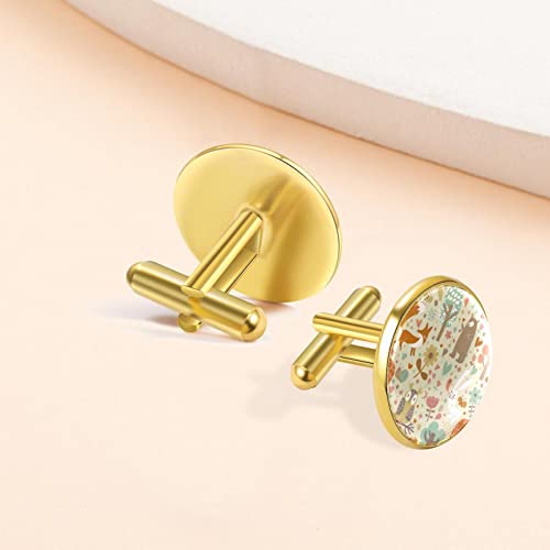 dier in bos Manchetknopen voor mannen set gepersonaliseerd - Image 8