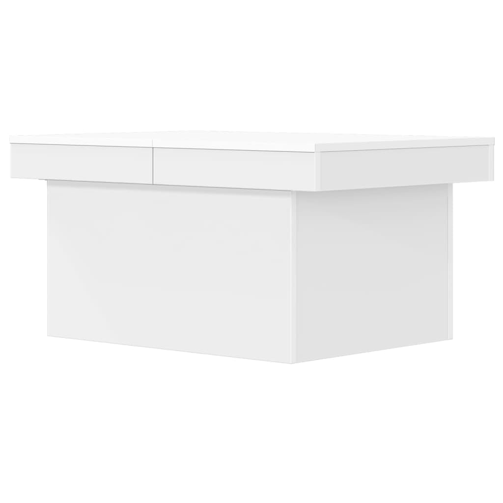 vidaXL Mesa de Centro Madera de ingeniería Blanco 100x55x40 cm