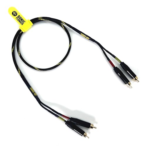 Image of Sonic Plumber Stereo Pair RCA Cable with Cable Tie (1meter / 3.28ft)
