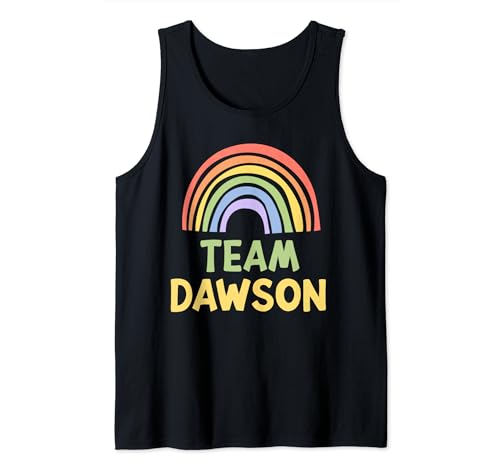 Happy Colorful Team Dawson Rainbow Pride Green Yellow Camiseta sin Mangas