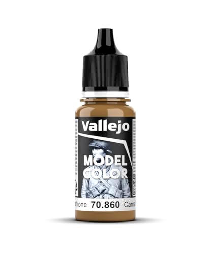 Vallejo Model Color Acrylfarbe Beige (Hautfarbe) Matt, 18 ml. Autonivellierend und BSL-System für Modellbau und Figuren.