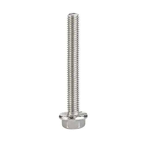 Image of M8 x 40mm Flanged Hex Head Bolts Flange Hexagon Screws, Stainless Steel 304, DIN 6921, 10 PCS