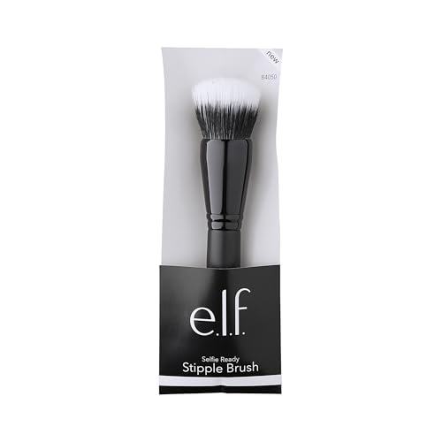 e.l.f. Domed Stipple Brush, Makeup Brush For Blending Product Into Skin, Creates A Soft Focus Effect, Made With Synthetic Bristles - image 3