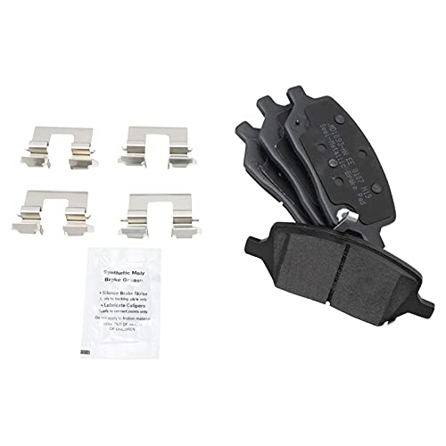 Image of TRQ Rear Brake Pad and Rotor Set Semi Metallic Rotors Compatible with 2006-2007 Buick Terraza Saturn Relay 2006-2008 Chevrolet Uplander