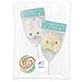 Easter Marshmallow Pops, Sugar Coated Chick and Bunny Soft Lollipops, 2 Pack, 1.05 Ounces