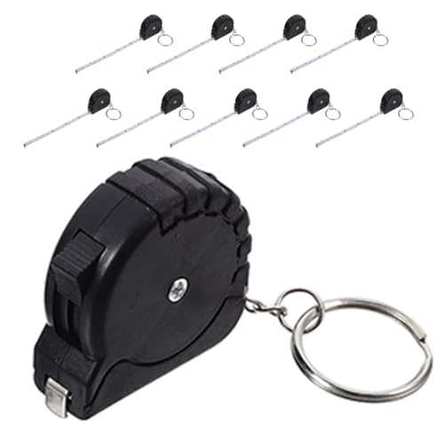 Set de 10 Cintas Métricas Retráctiles con Llavero miniatura 1