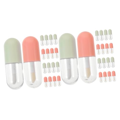 Didiseaon 2 Juegos Tubo Vacío De Brillo De Labios Esmalte De Labios Aceite De Labios Tubo Vacío De Esmalte De Labios 20 Unidades para Pecera Calentadores De Piedras 20 Piezas * 2