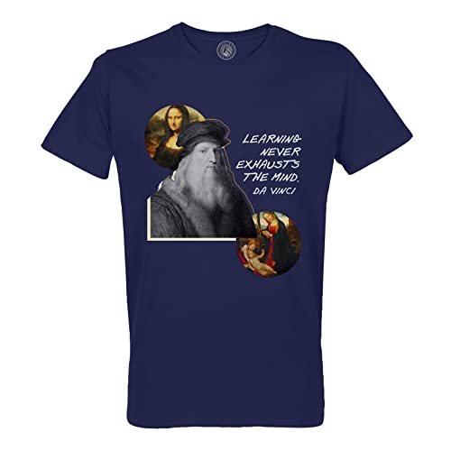 T-Shirt Homme Col Rond Da Vinci Quotes vêtement artistique pour homme passionné de science