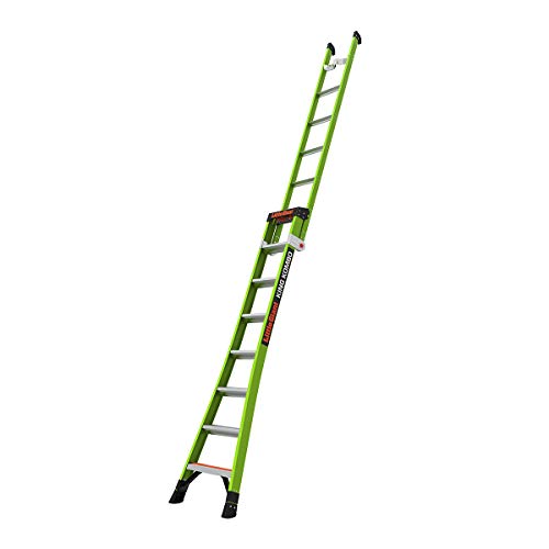 Little Giant Ladders, King Kombo, Industrial, 8 Ft. A Frame, 14 Ft. Extension, Ground Cue, V-bar, Fiberglass, Type 1AA, 375 lbs weight rating, (13814-071)