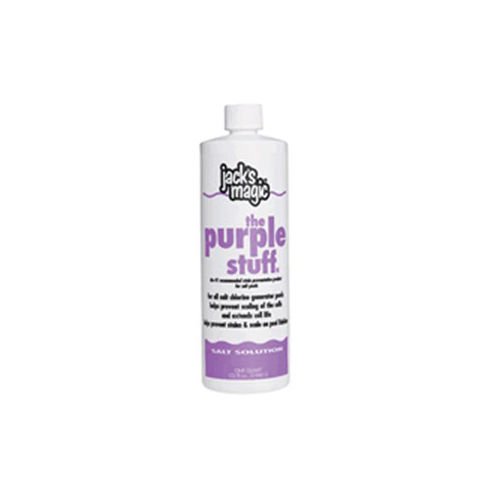 Jack's MagicJack's Magic Purple Stuff (1 qt) (2) - Salt Water Pool Treatment Liquid - Pool Cleaner - Purple