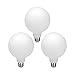 KGC LED Edison Globe Light Bulb, Warm White 2700K CRI 95, LED Filament Light Bulb, 5.5W Equivalent to 60W, G30(G95) Dimmable 600LM E26 Medium Base, Frosted Glass, Bathroom Vanity Mirror Light 3 Pack