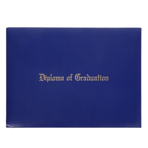 Carpeta para Diplomas de Graduación Azul: Evita Arrugas con la Funda Rígida para Certificados A4