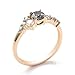 Wedding Ring Set 5.5 Rings Gold 9K Yellow Gold Round Moissanite Fashion for Sister Christmas Jewelry