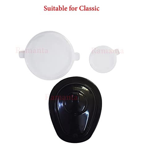 Image of Ramanta Plastic Monsoon Kit for Classic Dashboard Screen Protector Speedometer Cover /Cap and Petrol Tank Cover Compatible with Classic 350 /500 CC, BS-4 (Set of 3, Black and White)