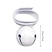 JISADER with Mute Bell Noise Maker for Hiking Outdoor Emergency Camping, White