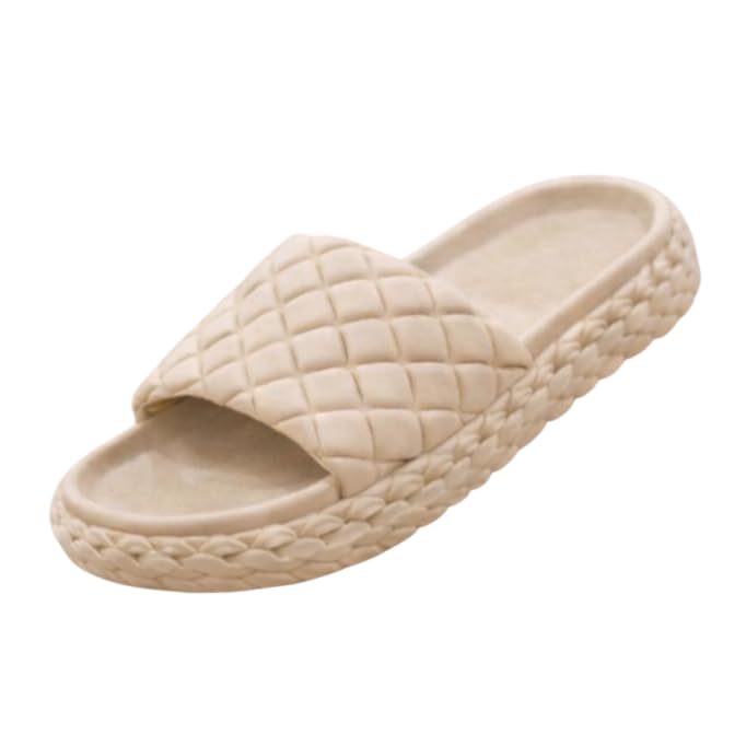 Image of Women's Anti-Skid Comfort Slippers | Soft Cushioned Eva Footbed Lightweight Slides for Summer | Girls Platfoam Slip-On Footwear for Home Indoor & Outdoor Use Flip Flop