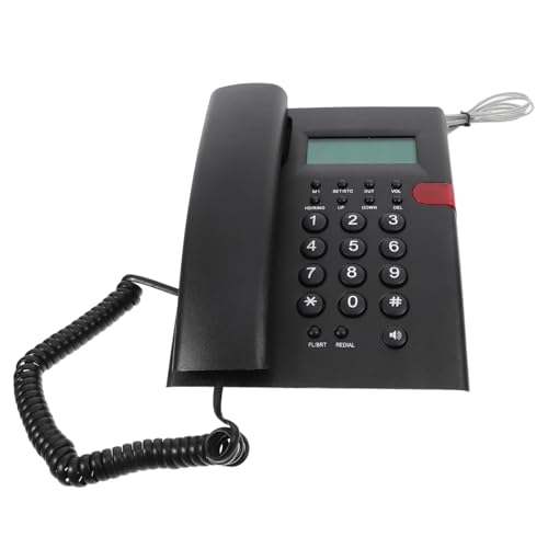 Téléphone fixe filaire à grand écran avec affichage de l'appelant et touches lisibles
