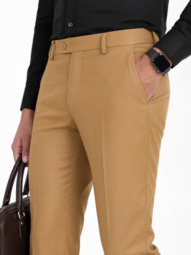 Image of SUNPOINT Formal Pants for Men Office Wear - Premium Regular Fit Formal Trouser for Men, Boys, Gents Bottom Formal wear for Office Meeting, Party, Gathering, Wedding