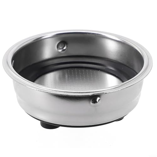 Hosrivae Cesta de filtro de café de acero inoxidable para máquinas de espresso, extraíble, para malla ultrafina, apta para lavavajillas, tamaños de taza individual y doble (taza individual)