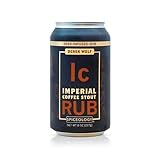 Spiceology & Derek Wolf - Imperial Coffee Stout - Beer-Infused Barbecue Rubs, Spices and Seasonings - Use On: Beef, Pork, Brownies, Nuts, Marinades, or Sauces - 8 oz Can with Resealable Lid