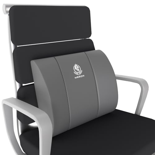 Image of MRRON Back Support for Office Chair | 3 Years Warranty | Medical Grade Memory Foam Car Seat Back Support, Orthopedic Lumbar Back Rest for Back Pain Relief - Back Pillow for Sitting Long Hours