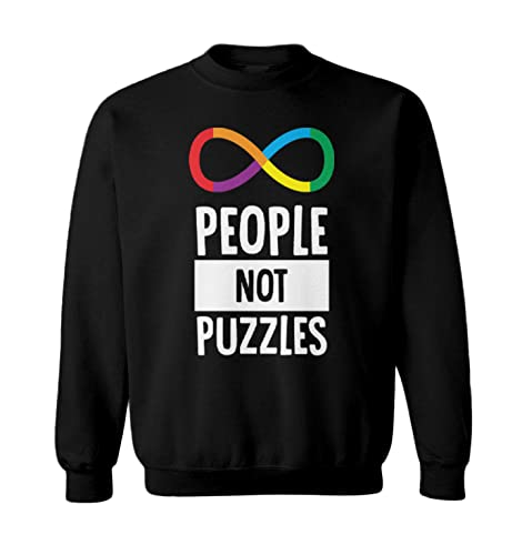 People Not Puzzles - Autism Awareness Toddler Fleece Crewneck Sweater