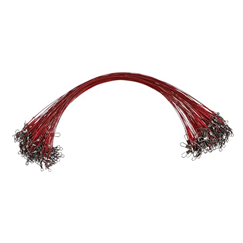 Cable líder de pesca acero 100 piezas para agua dulce y salada miniatura 1