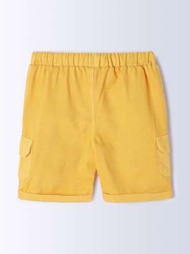 Image of Milou Girls 100% Cotton Stripes Allover Print Biowash Shorts | Soft & Breathable, Safe Dyes, Label-Free Comfort