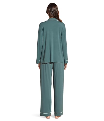 Image of Eberjey Gisele Classic Women's Pajama Set | Long Sleeve Shirt + Long Pants