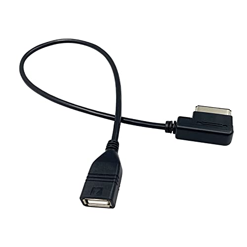 🔧 Il cavo USB per auto ti consente di collegare semplicemente il tuo dispositivo USB (chiavetta USB, lettore MP3, disco rigido) al tuo sistema AMI / MMI, goditi la musica in piena qualità del suono stereo.